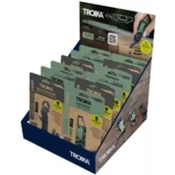TROIKA Mini Tool Display CD156 — conjunto com 12 mini multiferramentas