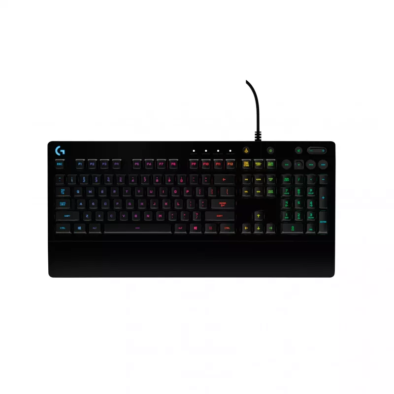 Teclado gaming Logitech G G213 Prodigy RGB LED Tamanho completo Com fios