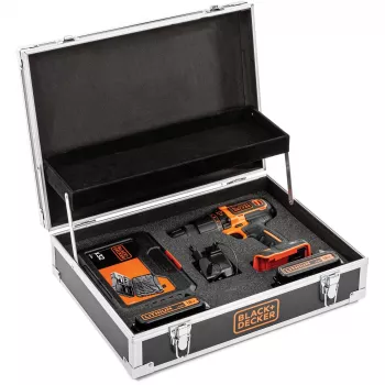 Berbequim Black & Decker BDCHD18B2FC-QW 18V iões de lítio 2 baterias