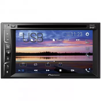 Recetor multimédia para automóvel Pioneer AVH-A3200DAB preto