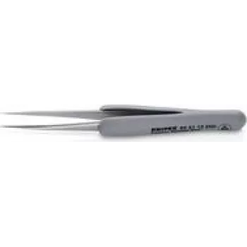 KN 92 21 12 ESD - Pinça de precisão com punho emborrachado ESD, 112 mm