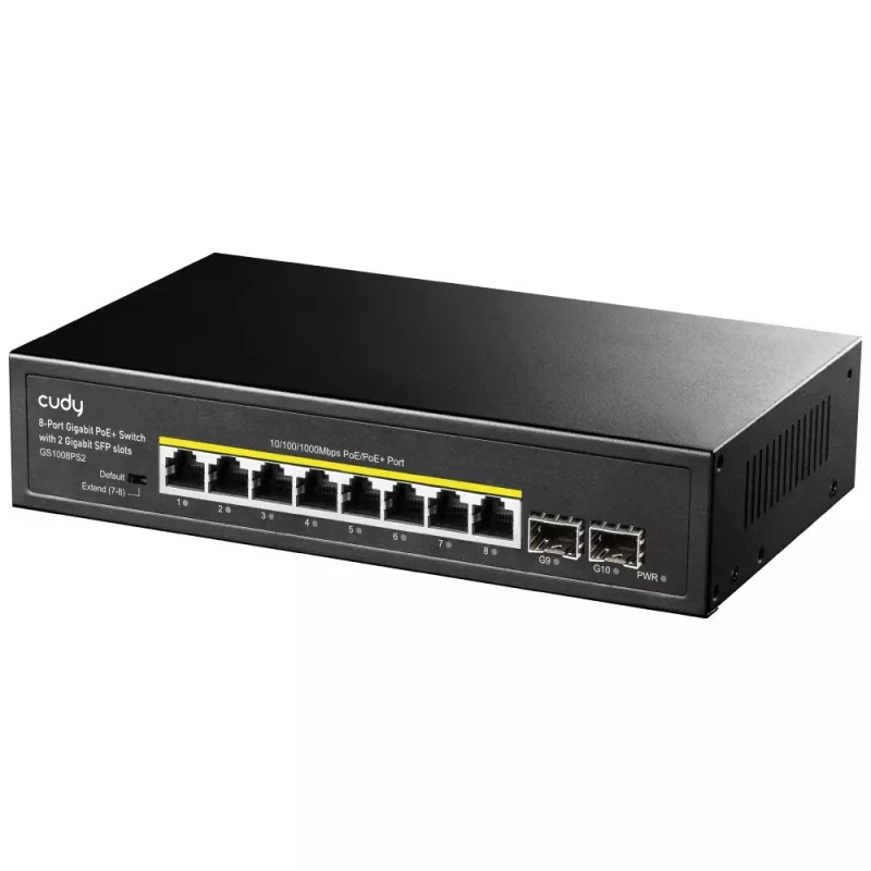 Switch não gerido Cudy GS1008PS2 Gigabit Ethernet 8 portas PoE