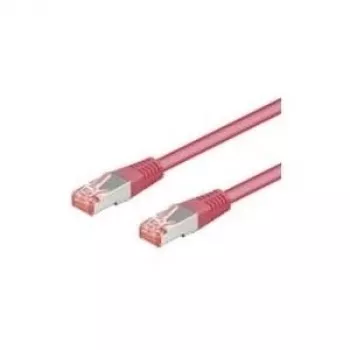 Cabo de rede Goobay CAT 6-100 RJ-45 SSTP 1m magenta