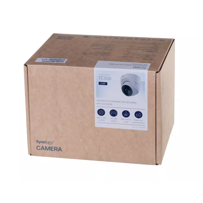 Synology TC500 câmara de segurança turret câmara de vigilância IP interior e exterior 2880 x 1620 píxeis teto