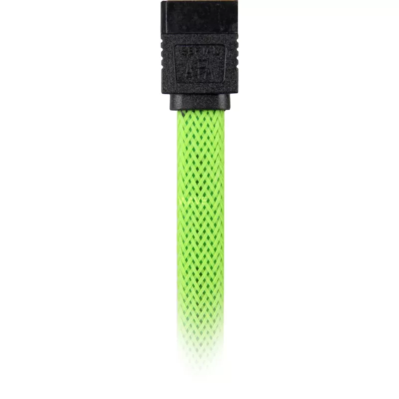 Cabo SATA Sharkoon SATA 3 0,45 m 7 pinos preto verde