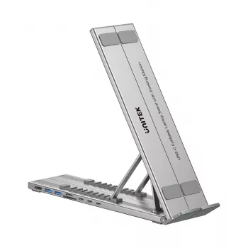 Suporte ajustável para portátil UNITEK + hub