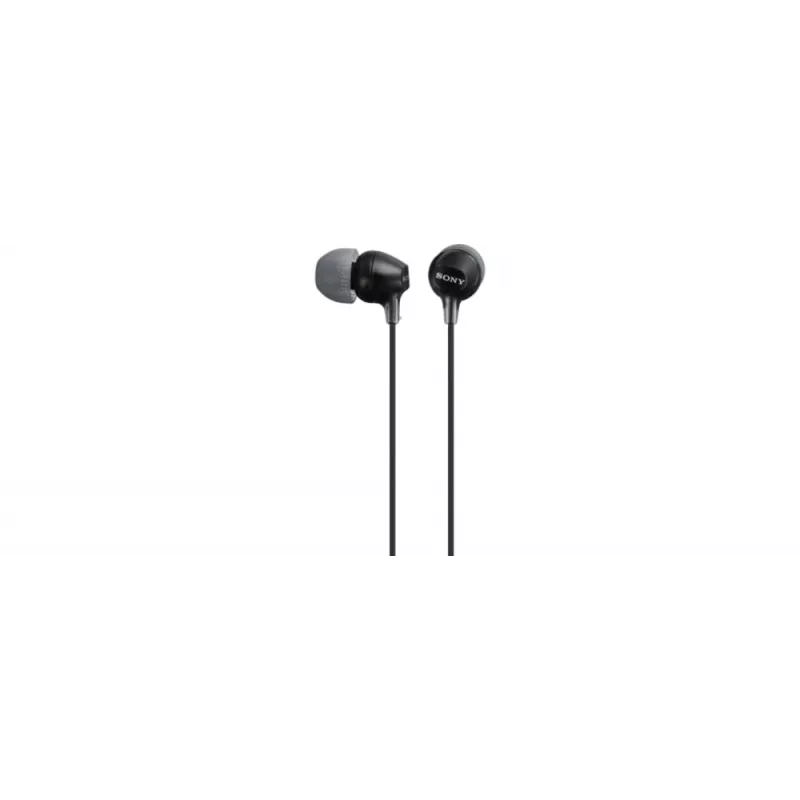 Sony MDR-EX15AP, Com Fios, 8 - 22000 Hz, Chamadas/Música, 3 g, Headset, Preto