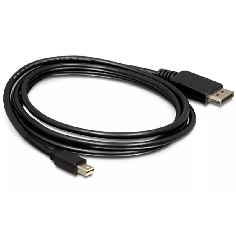 Cabo Mini DP/DP 1.2 DeLOCK 82438 2 m preto