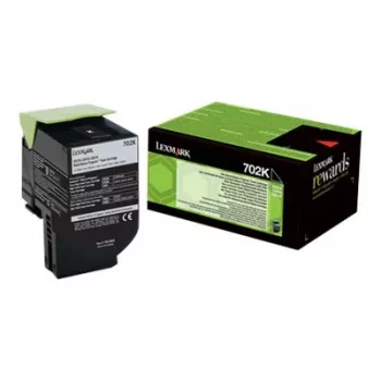 Tinteiro Lexmark 702K R 3000 páginas Preto