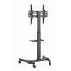 Suporte de TV GEMBIRD TVS-55T-01 para televisores de 32–55 polegadas, aço, altura ajustável VESA 100x100–400x400, inclinável, rodas, carga máx. 35 kg