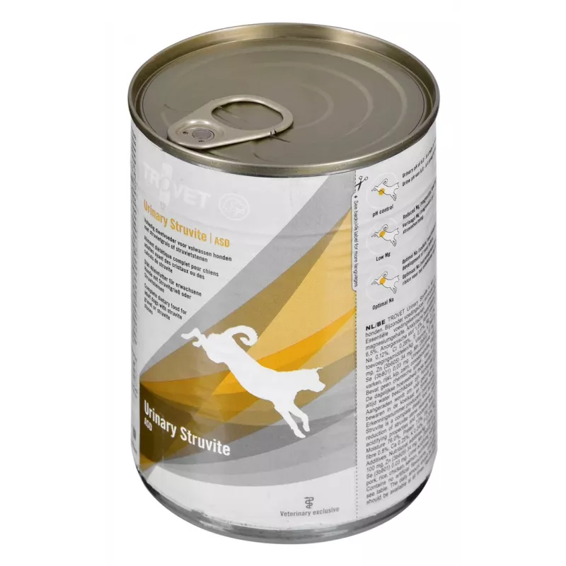 TROVET Urinary Struvite Chicken & Pork Adult Dog alimento dietético veterinário, 400 g