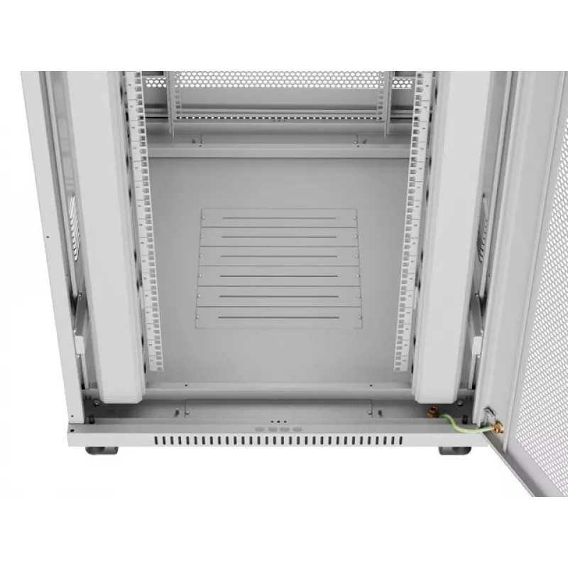 Armário rack de chão 19 polegadas LANBERG FF01-8042-23SL 42U, portas perfuradas