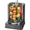 Multigrill elétrico vertical CLATRONIC DVG 3686, 1400 W, preto, com espeto rotativo e 6 espetos
