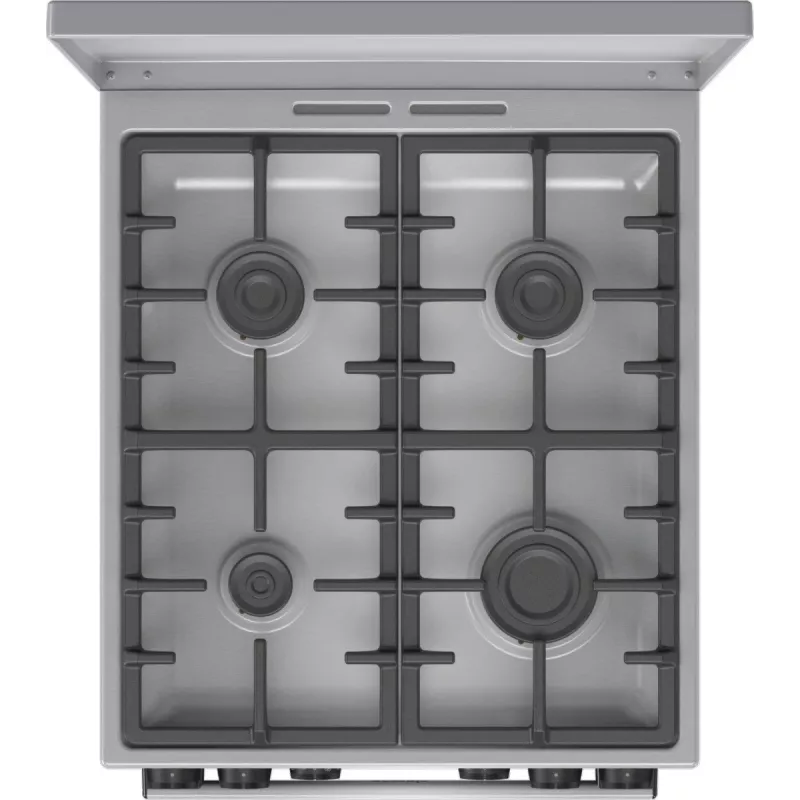 Gorenje GKS5C71XF fogão independente com forno prateado