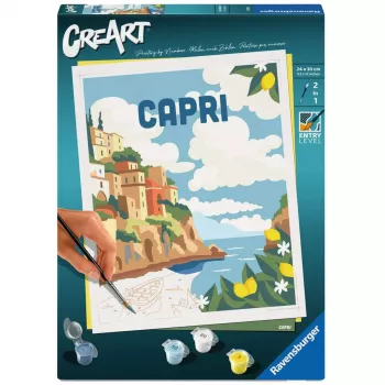 Conjunto de pintura Ravensburger CreArt Capri – conjunto de pintura em tela da Ravensburger