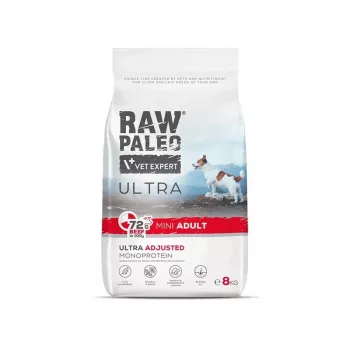 VET EXPERT RAW PALEO Ultra Mini Adult Beef - Alimento seco para cães - 8 kg