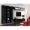 Armário fechado Cama VIGO '180' 180/40/30 preto/preto brilhante