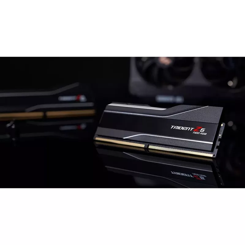 DIMM 48 GB DDR5-6000 (2x 24 GB) Dual-Kit, memória preta, F5-6000J4048F24GX2-TZ5NR, Trident Z5 NEO RGB, AMD EXPO