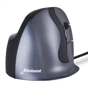 Rato vertical Evoluent D Medium - Rato - Ergonómico - Laser - 6 botões - Com fios - USB