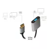 Adaptador de cabo LogiLink CDA0109 DisplayPort para VGA 0,15 m preto cinzento