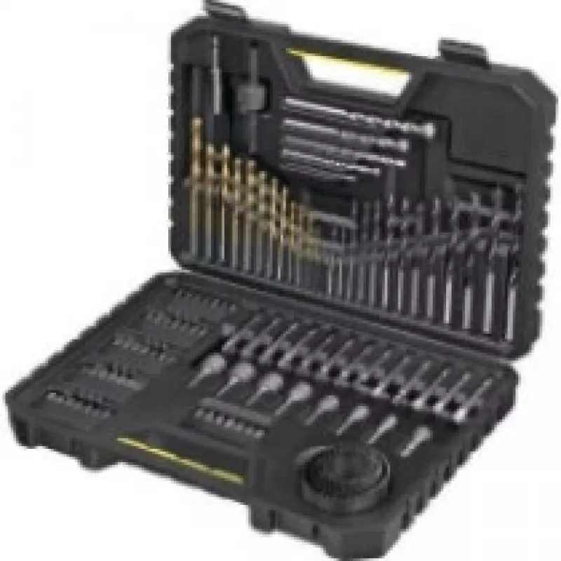 Conjunto de brocas Stanley STA7205-XJ 100 unid. para alvenaria, metal, madeira