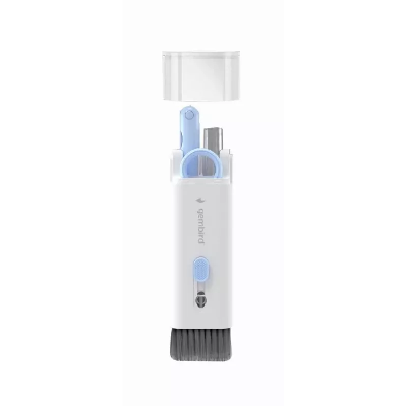 Gembird kit de limpeza universal portátil 7 em 1 - branco