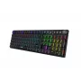iBOX Aurora K-6 IKGMK6 teclado gaming mecânico de perfil baixo, com fio + RF sem fios + Bluetooth, switches KRGD Red, retroiluminação LED, QWERTY inglês, preto