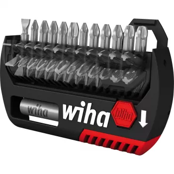 Conjunto de pontas para chave de fendas Wiha FlipSelector 39060 — 15 peças: Phillips, Pozidriv, TORX