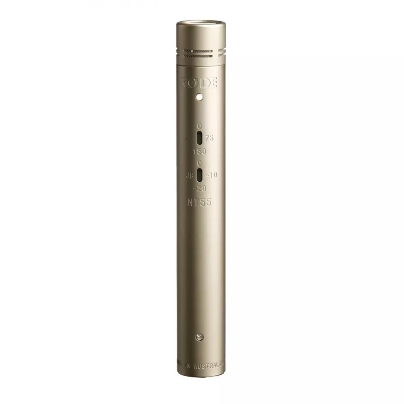 Microfone de palco/atuação RØDE NT55, cardioide, com fios XLR-3, sensibilidade -38 dB, 100 Ω, prateado