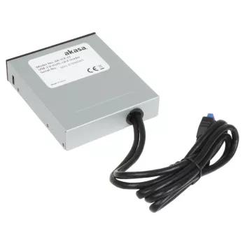 Leitor de cartões Akasa AK-ICR-27 USB 3.2 Gen 1 (3.1 Gen 1) interno preto, cinzento
