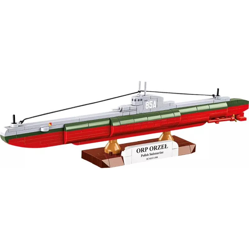 Conjunto Cobi ORP Orzeł 193 blocos modelo de navio para montagem
