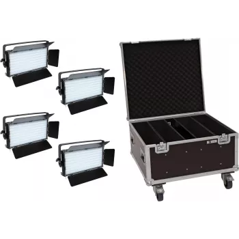 Conjunto de painéis LED EUROLITE PLL-480 QCL 4x com saco de transporte