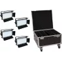 Conjunto de painéis LED EUROLITE PLL-480 QCL 4x com saco de transporte