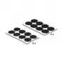 Almofada de montagem DeLOCK 19088 pontos de velcro redondos 64 unid. preto