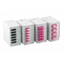 Painel frontal EFB Elektronik para 6x SC-D, LC-Quad com orifícios para parafusos de 2,8 mm
