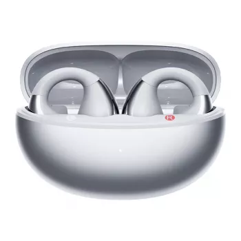 Auscultadores sem fios com gancho auricular QCY Crossky Clip C30S, prateado