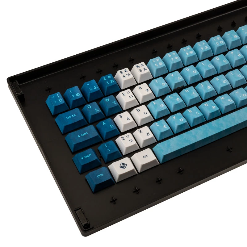 Conjunto de teclas Traitors YUKI ONNA (layout UK) – teclas com tema de designer para teclados mecânicos