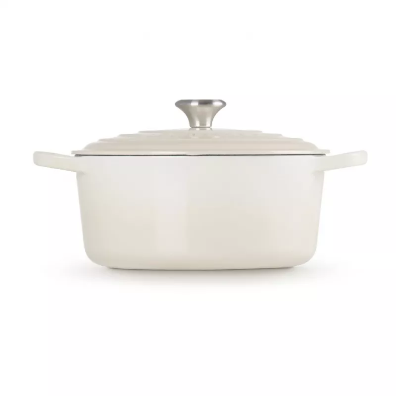 Assadeira redonda Le Creuset Signature 26cm Meringue (21177267164430)