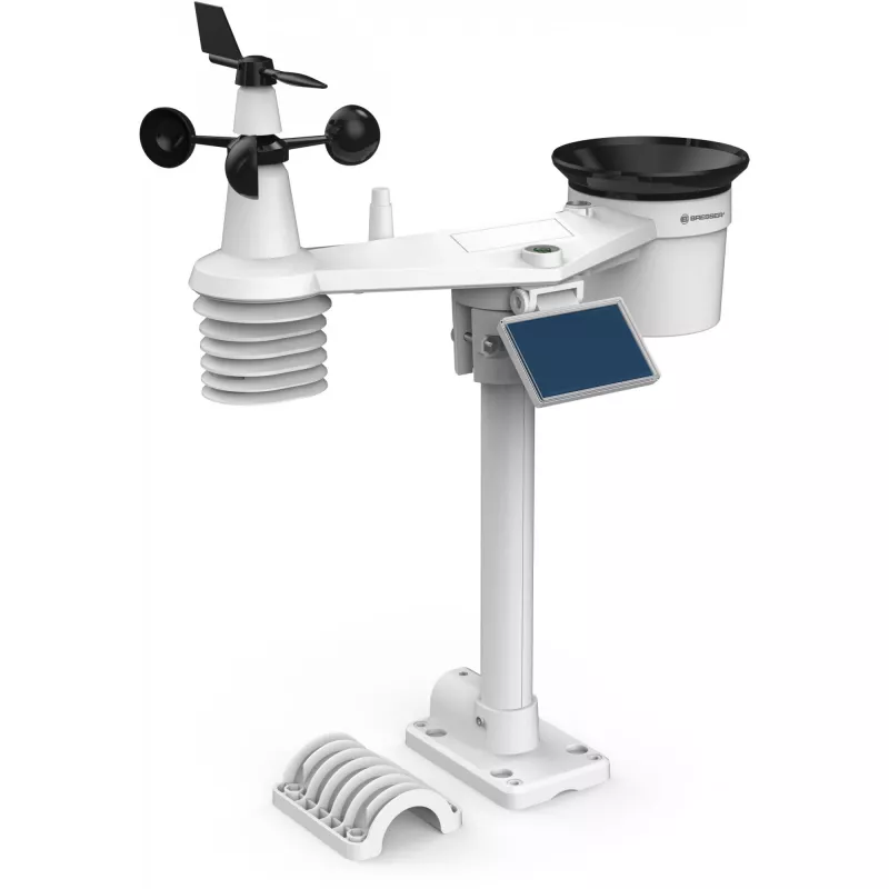 Bresser 7003220 Weather Center 7-in-1 Solar 6-Day 4cast Pro SF estação meteorológica digital, LCD, preta