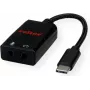 Adaptador de áudio ROLINE - USB-C (macho) para ficha mini jack estéreo