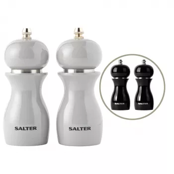 Moinhos de sal e pimenta Salter 7613 GYXR, cinzento brilhante