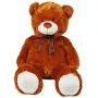 Peluche mascote urso de peluche com laço 70 cm castanho