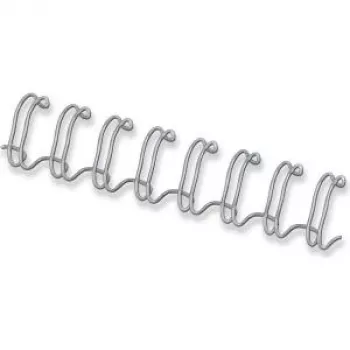 Fellowes - arame de encadernação - 12 mm - 34 anéis - A4 (210 x 297 mm) - 100 folhas - prateado - 100 unid. - para Fellowes Galaxy 500, Galaxy E 500, Pulsar 300, Starlet 90 (54453)