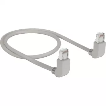 Cabo de rede DeLOCK 83513 RJ-45 Cat6a 0,5 m cinzento