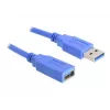 Cabo USB DeLOCK USB 3.0-A macho/fêmea 1m