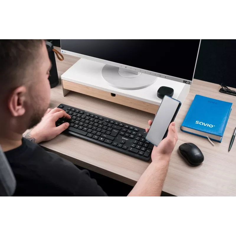 Savio KB-02 teclado Home/Office USB QWERTY preto