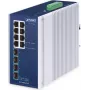 Switch Ethernet Gigabit não gerido PLANET IP30 Industrial 8 portas