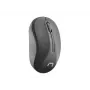 Rato ótico sem fios de escritório NATEC Toucan Office RF — ambidestro, 1600 DPI, 3 botões, roda, cinzento/preto