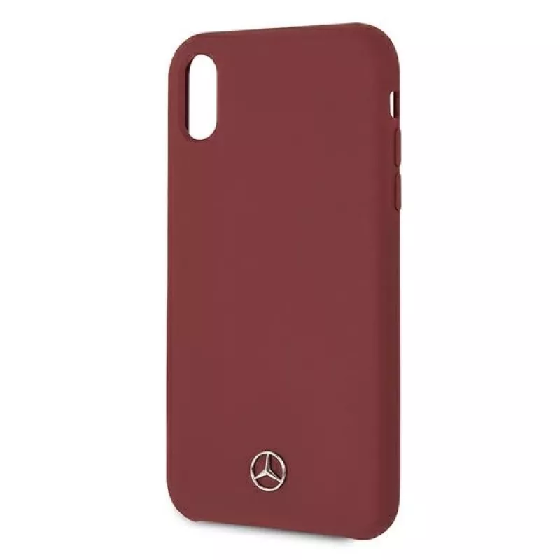 Mercedes-Benz capa rígida de silicone para Apple iPhone XR vermelho MEHCI61SILRE