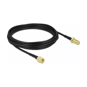 Cabo de antena DeLOCK ficha SMA para conector fêmea SMA LMR/CFD100 5 m